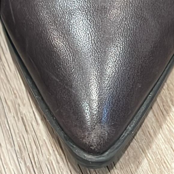 Karl Lagerfeld Brown Ankle Boots with Elastic Panel, Pointed Toe, Zippers - Picture 13 of 14